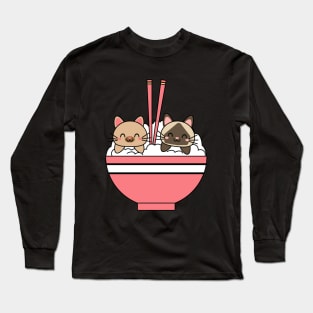 Sushi Cats In Rice Long Sleeve T-Shirt